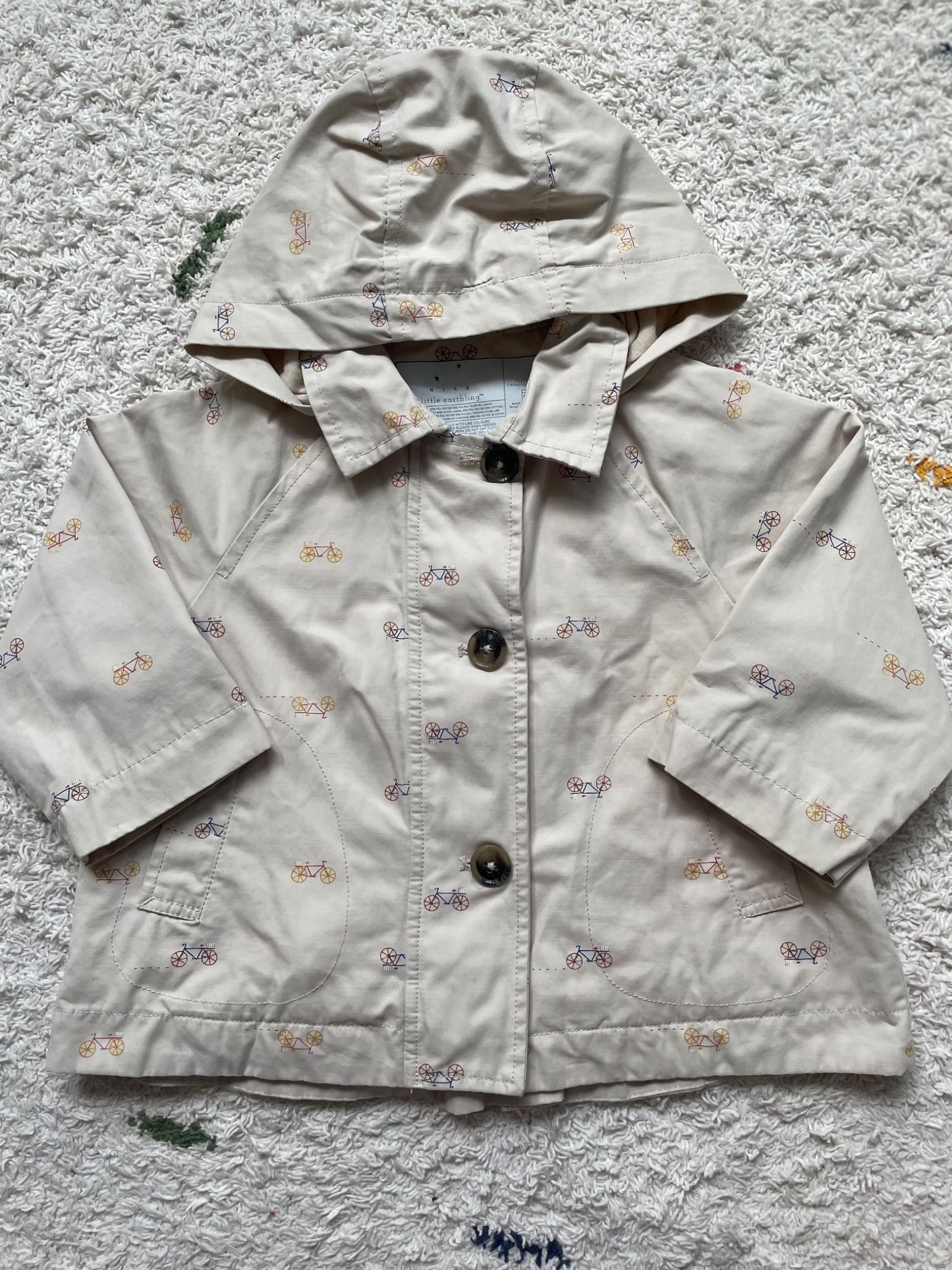 Rise Little Earthling rain jacket 12-18m, Kids 18 Month (12-18M)