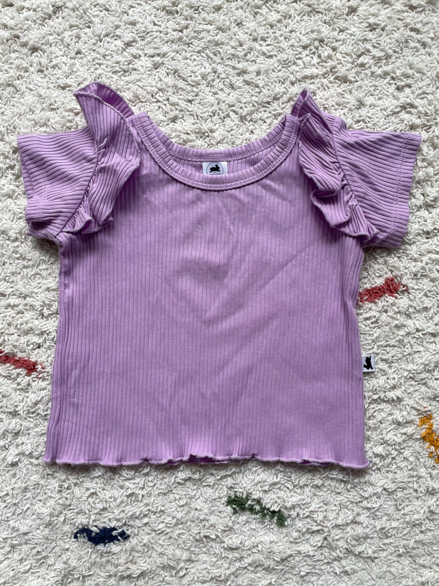 Little & Lively bamboo purple top 6-12m, Kids 12 Month (9-12M)