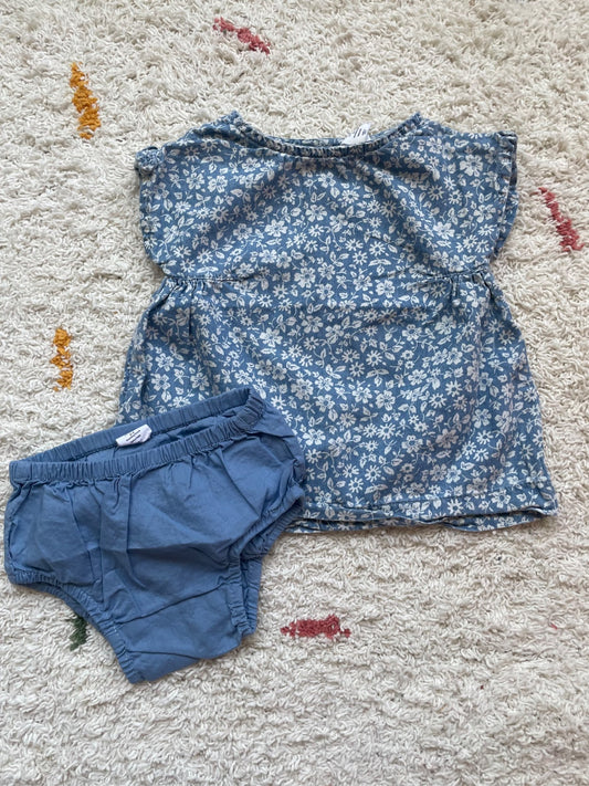 Gap 0-3m dress and bloomers, Kids 3 Month (0-3M)