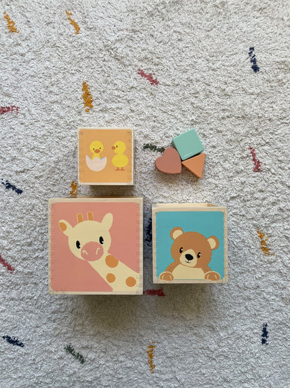 Wooden box and shape toy