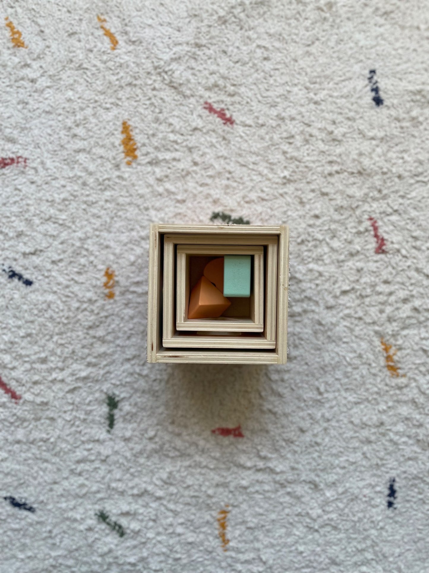 Wooden box and shape toy