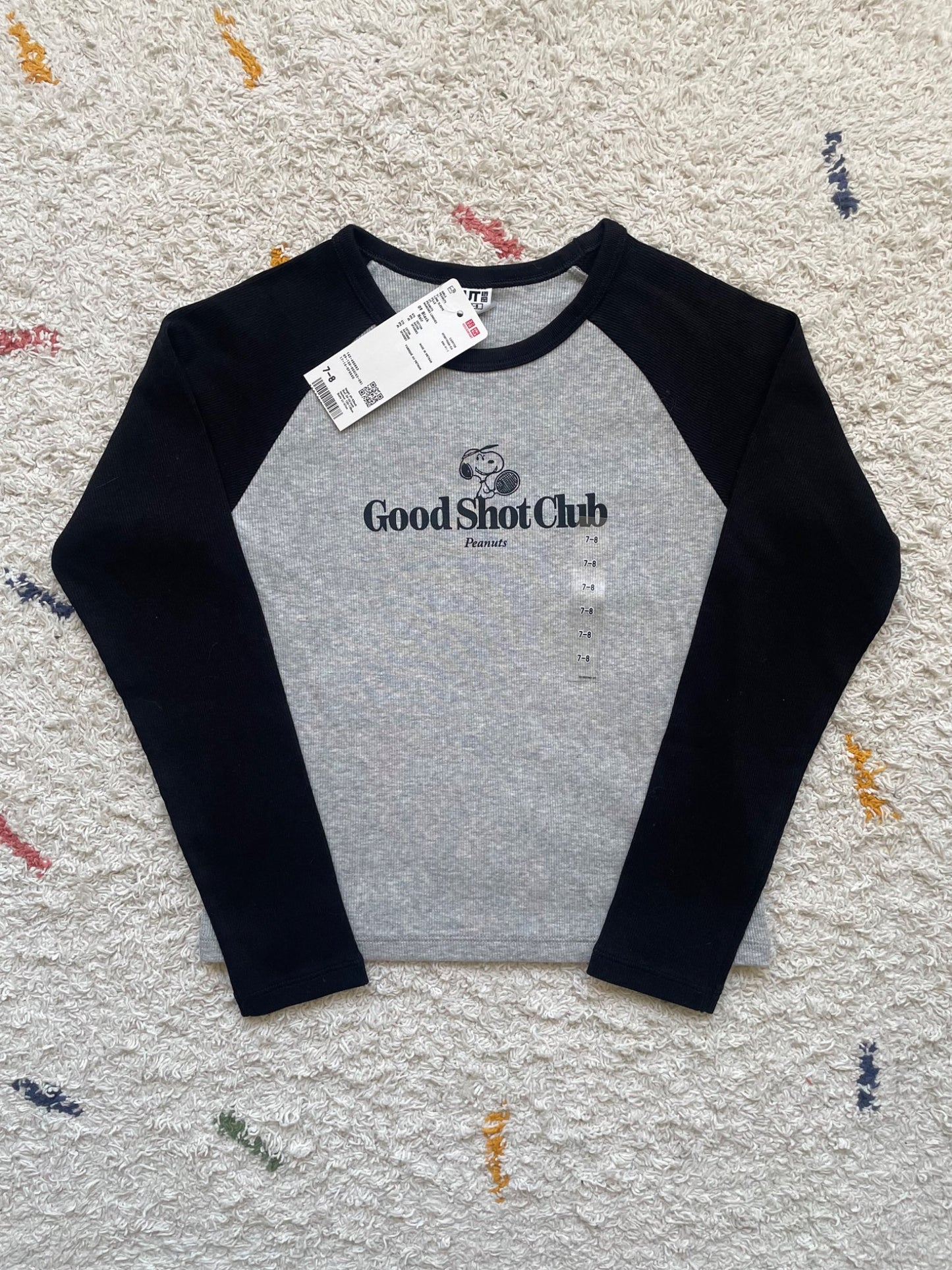 NWT 7-8Y snoopy long sleeve shirt, Kids 7