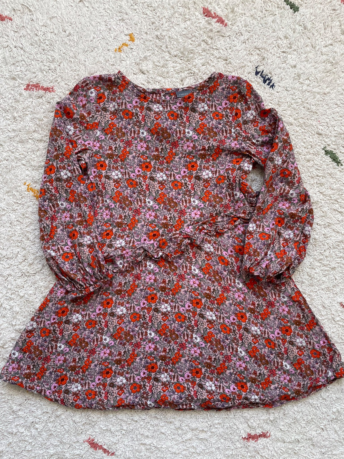 Next floral 5Y long sleeve dress, Kids 5/5T