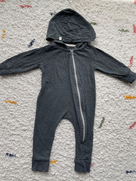 Mini Mioche 3-6m hooded romper, Kids 6 Month (3-6M)