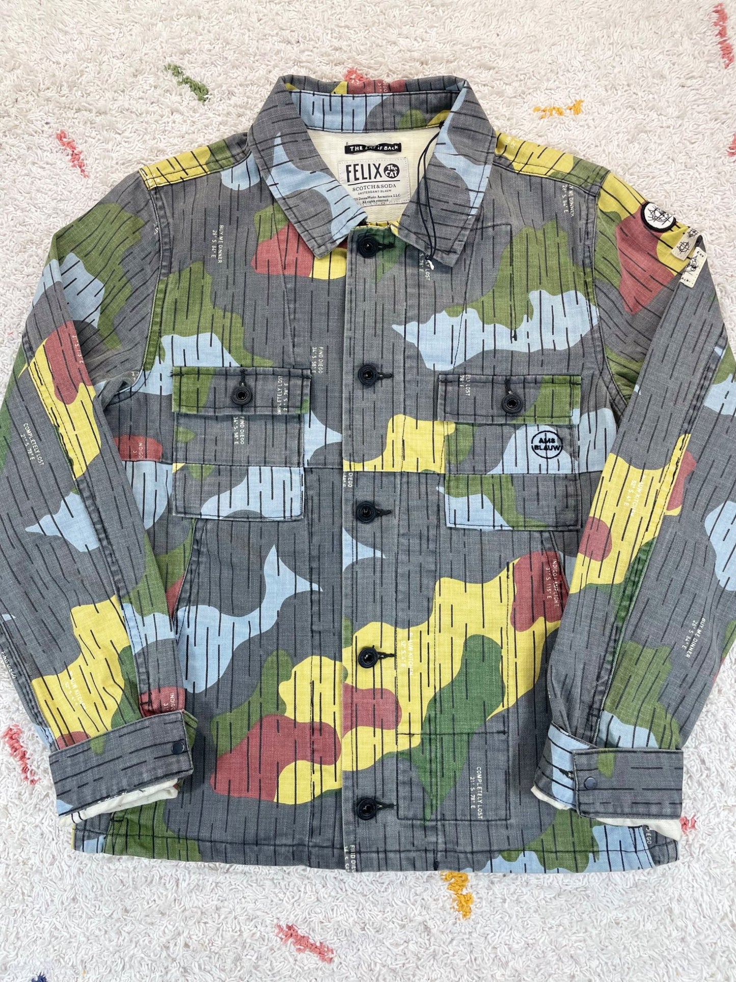 NWOT Scotch & Soda limited edition Felix the Cat jacket, Kids 14