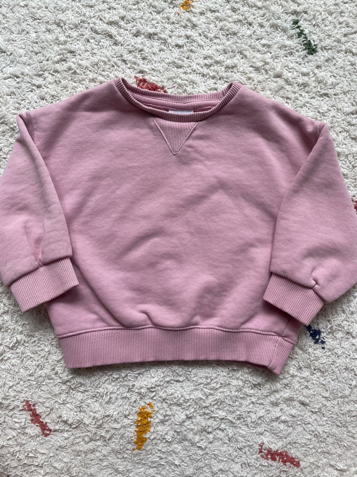 Zara pink 12-18m crew neck, Kids 18 Month (12-18M)