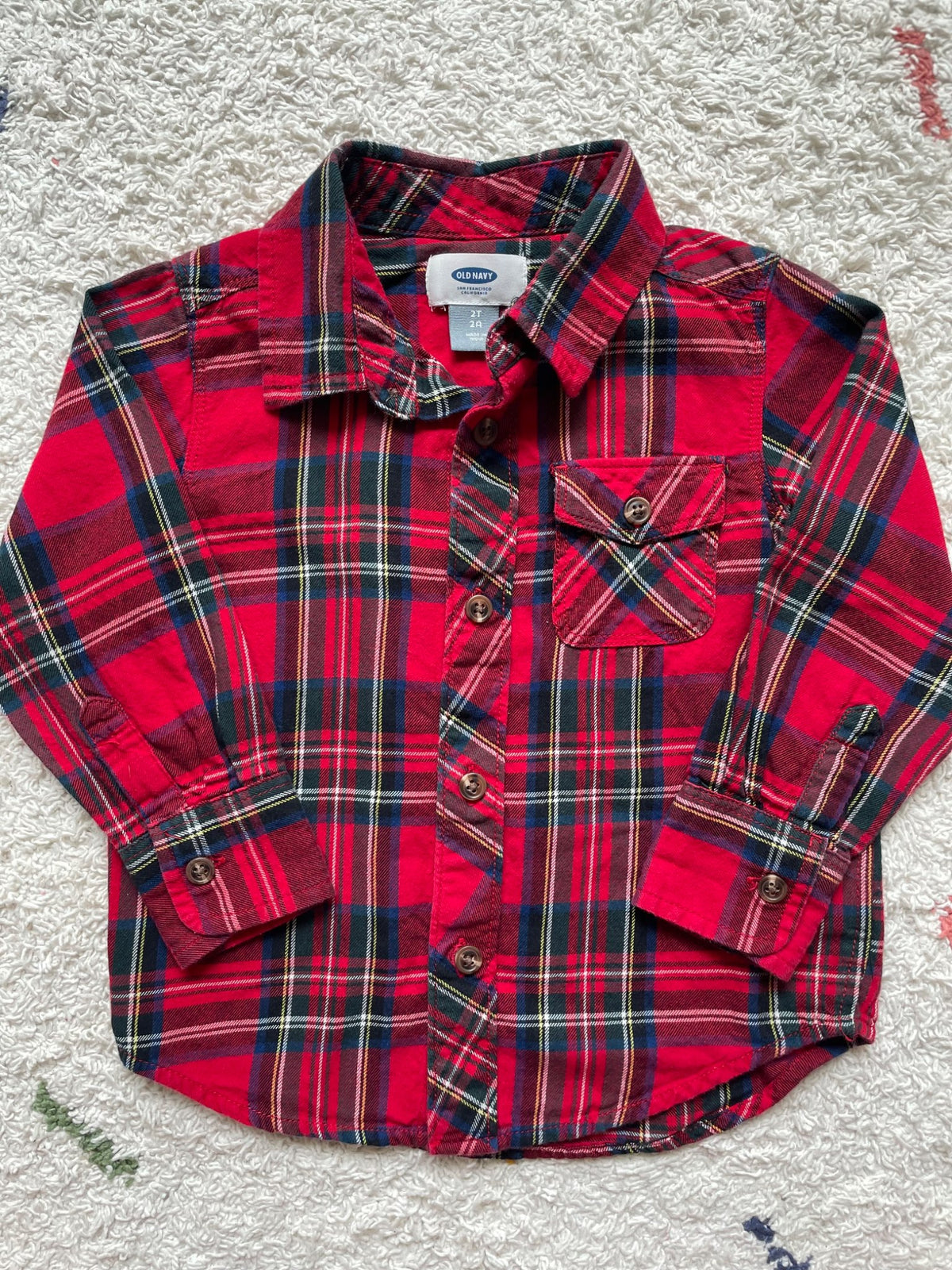 2Y long lseeve button up shirt, Kids 2T