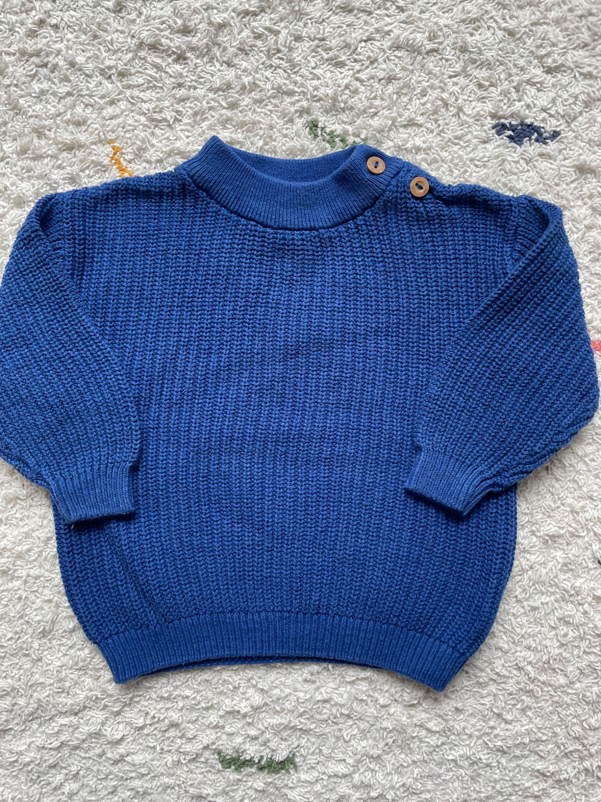 H&M blue knit 12m sweater, Kids 12 Month (9-12M)