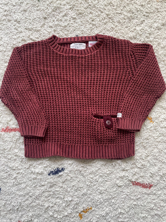 Zara 9-12m knit sweater, Kids 12 Month (9-12M)