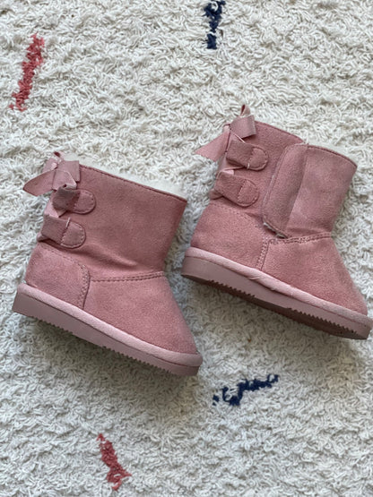 5C pink boots, Shoes 5 (Walkers:12-24 mth)