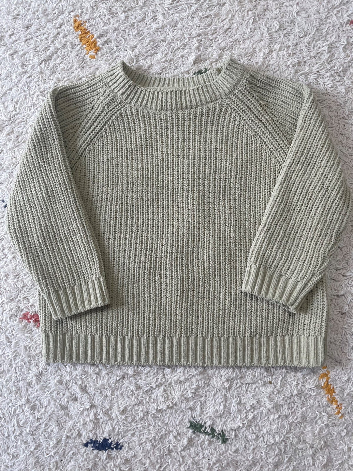 Zara light green knit 2Y sweater, Kids 2T