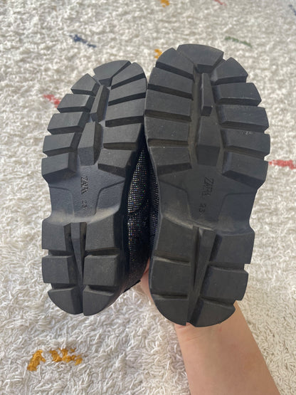 Zara 23 (7C) sparkle boots, Shoes 7 (Walkers:12-24 mth)