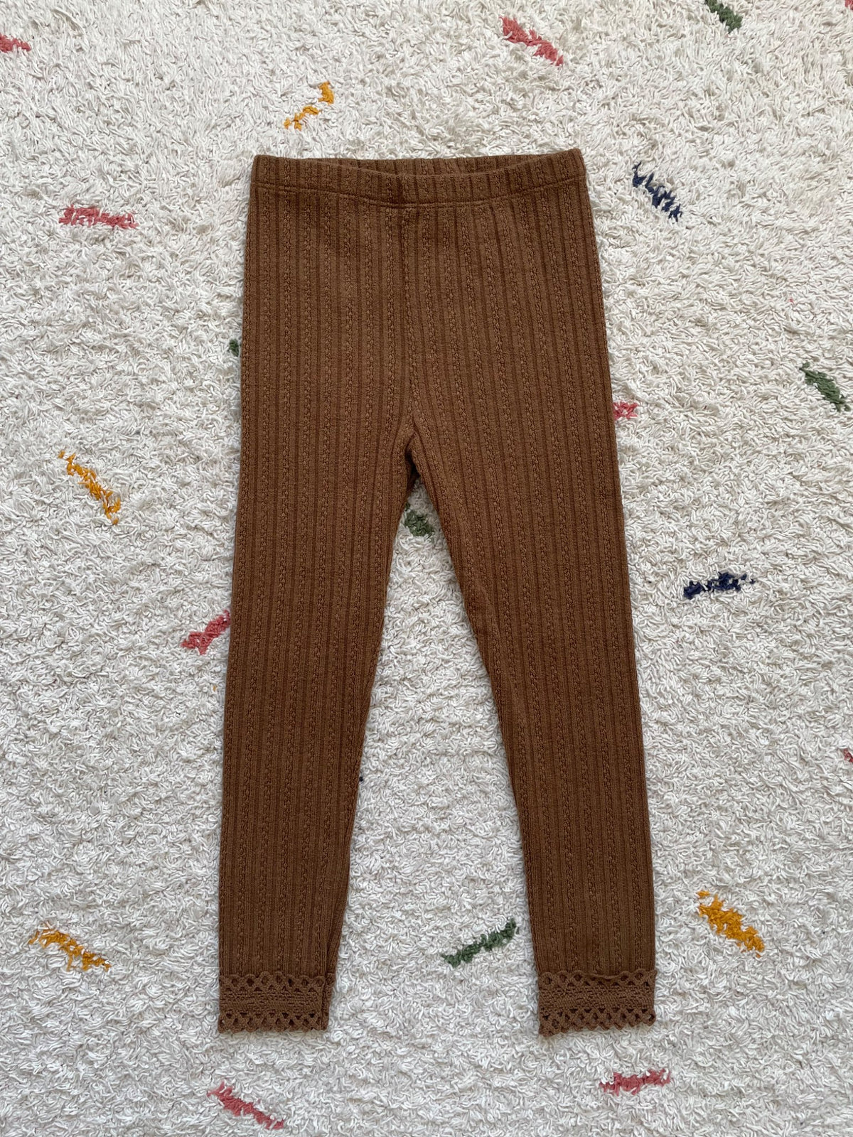 Flo 9Y ribbed leggings, Kids 8