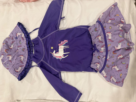 Girls Unicorn Swim Set 12-18 months, Kids 18 Month (12-18M)