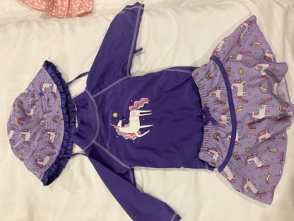 Girls Unicorn Swim Set 12-18 months, Kids 18 Month (12-18M)