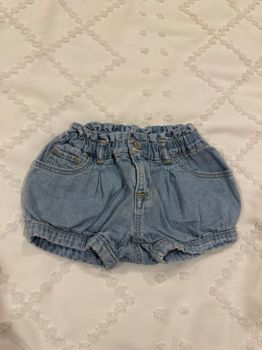 Baby girls gap denim bubble short size jeans 12-18 months, Kids 18 Month (12-18M)