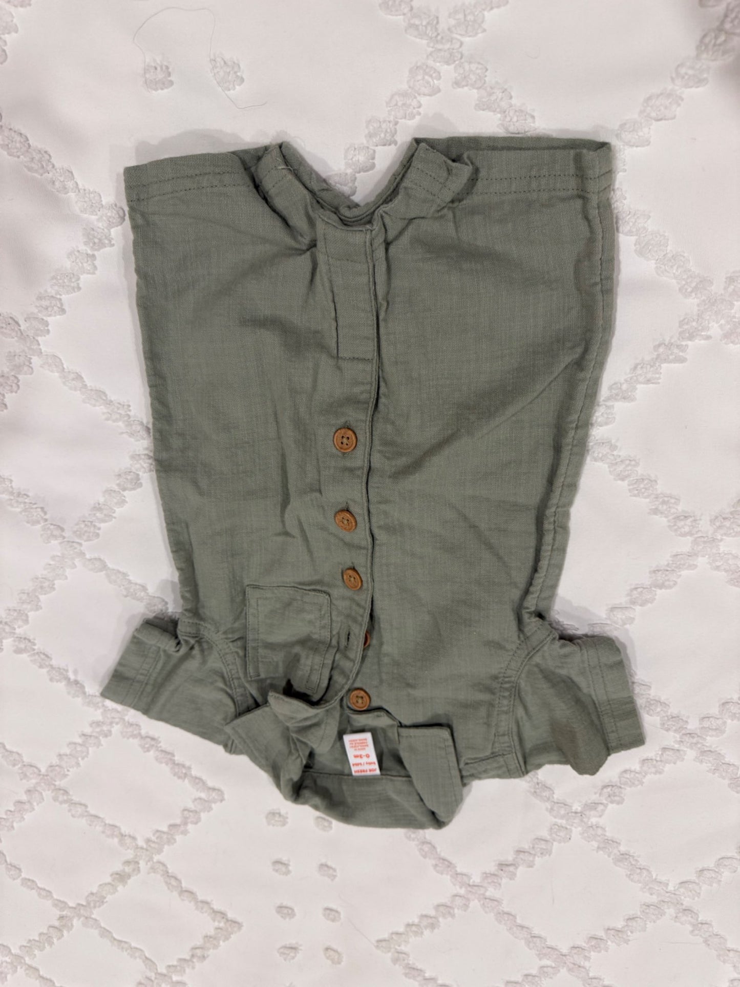 Baby boy collared romper , Kids 3 Month (0-3M)