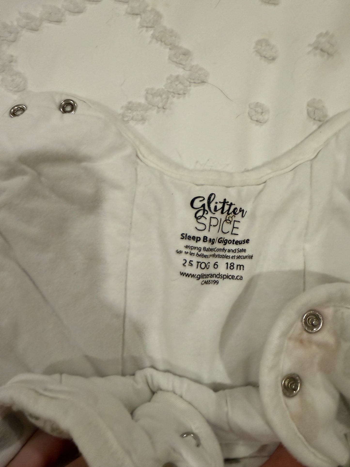2.5 TOG small shop sleep sac, 12-18 Months (Large)