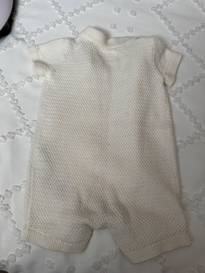 Organic cotton knit romper, Kids 3 Month (0-3M)