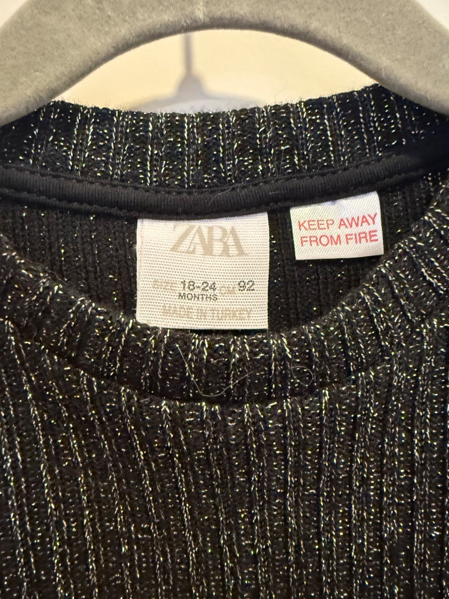 Zara mixed media dress , Kids 24 Month (18-24M)