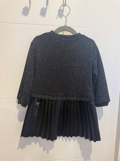 Zara mixed media dress , Kids 24 Month (18-24M)