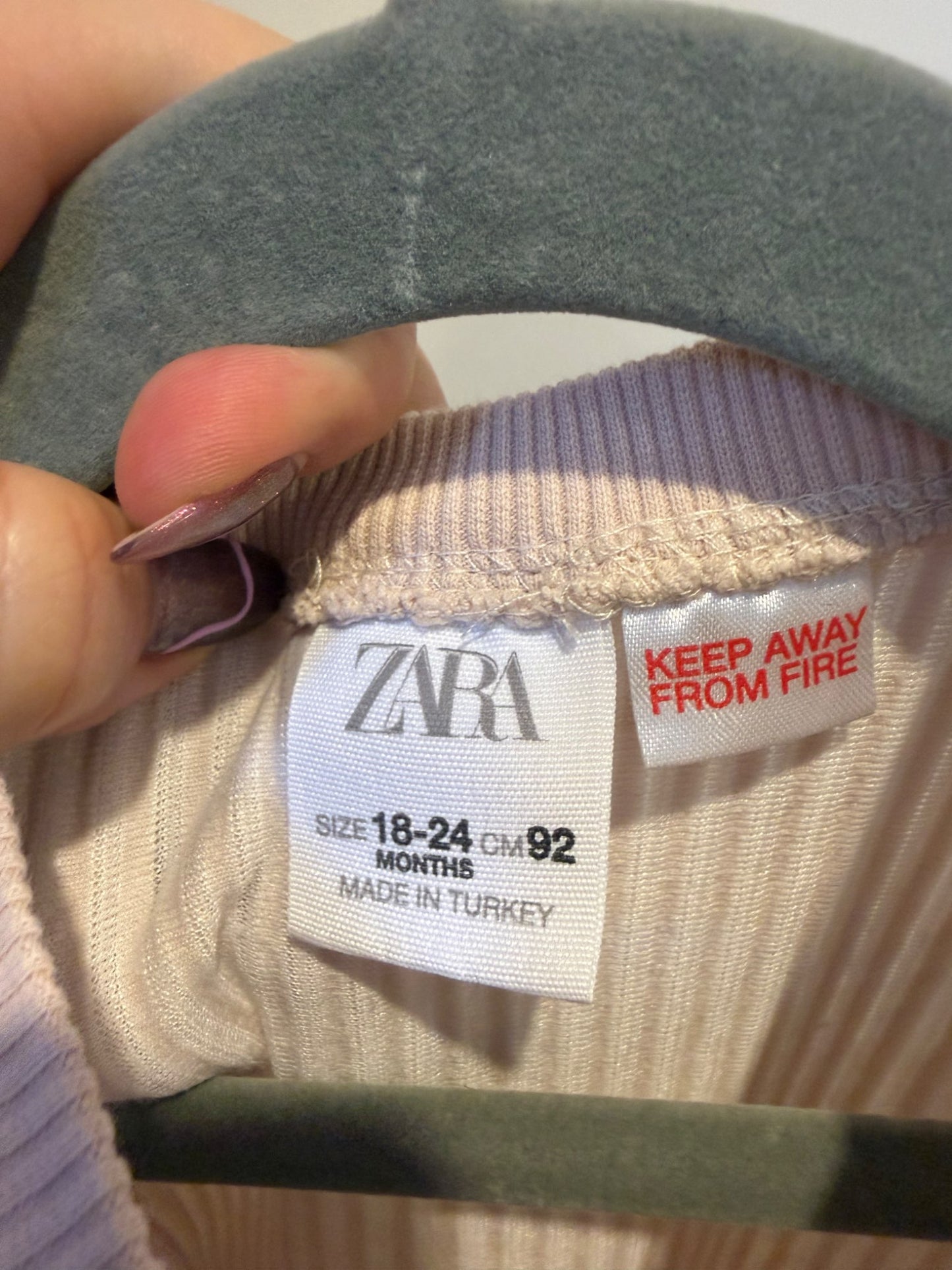 Zara ribbed dress , Kids 24 Month (18-24M)