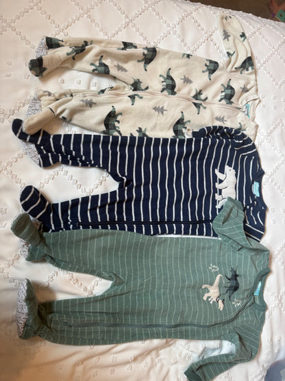 Pekkle Fleece Sleepers , Kids 12 Month (9-12M)