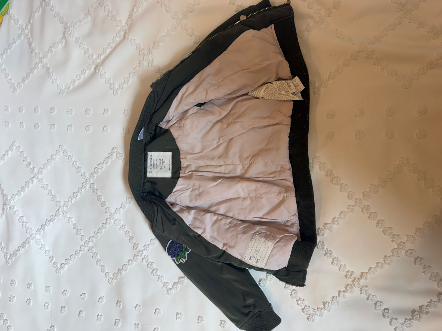 Baby Girl Zara Bomber Jacket  , Kids 12 Month (9-12M)