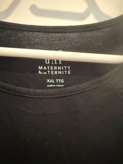 Black maternity long sleeve top, Maternity 2XL+ (18+)