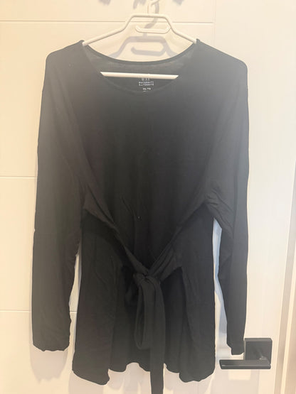 Black maternity long sleeve top, Maternity 2XL+ (18+)
