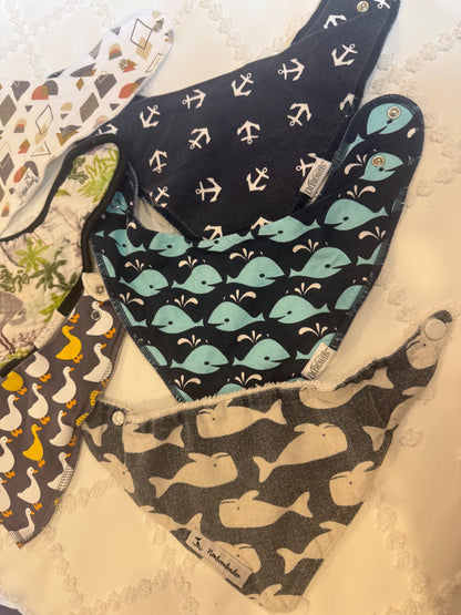 6 drool bibs