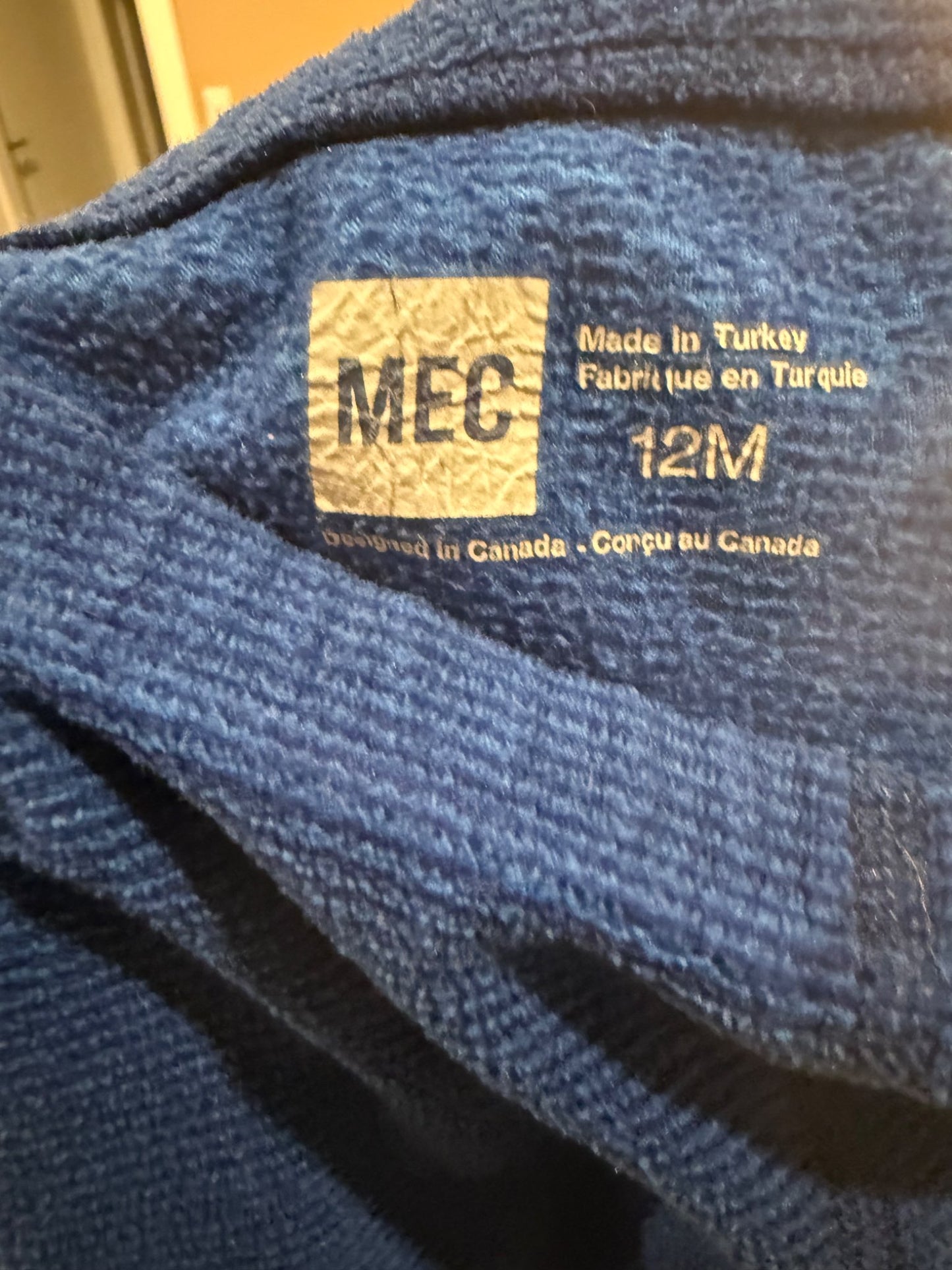 MEC fleece base layer, Kids 12 Month (9-12M)