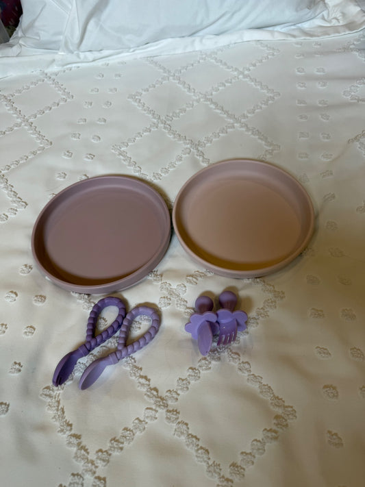 Toddler girls feeding set