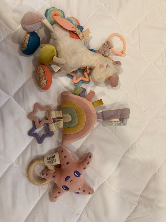 Stroller and teething toys