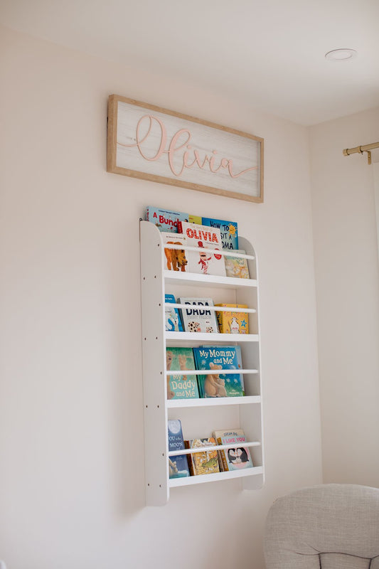 Wall mount bookshelf