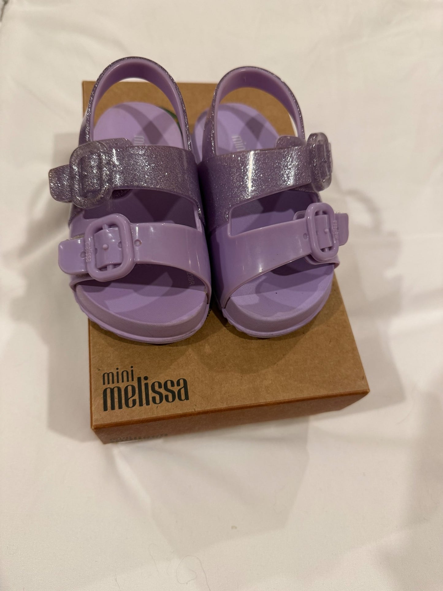 Purple sparkle sandals , Shoes 6 (Walkers:12-24 mth)