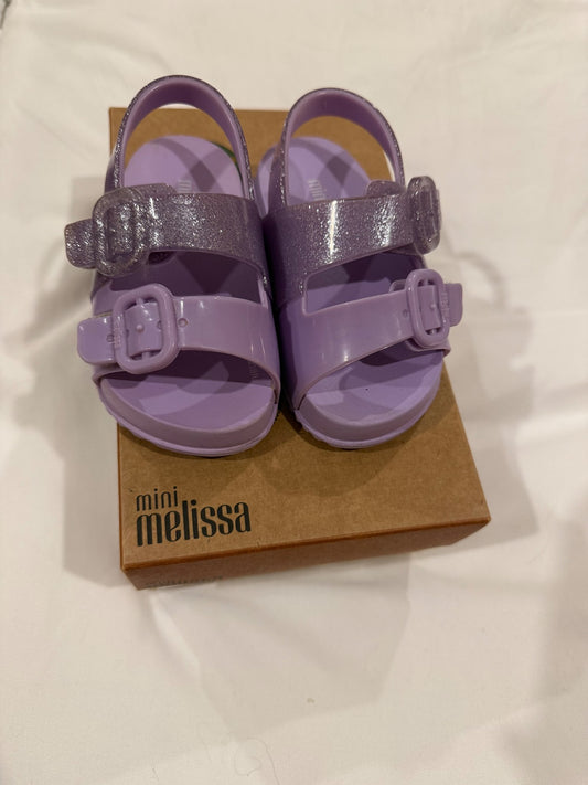 Purple sparkle sandals , Shoes 6 (Walkers:12-24 mth)