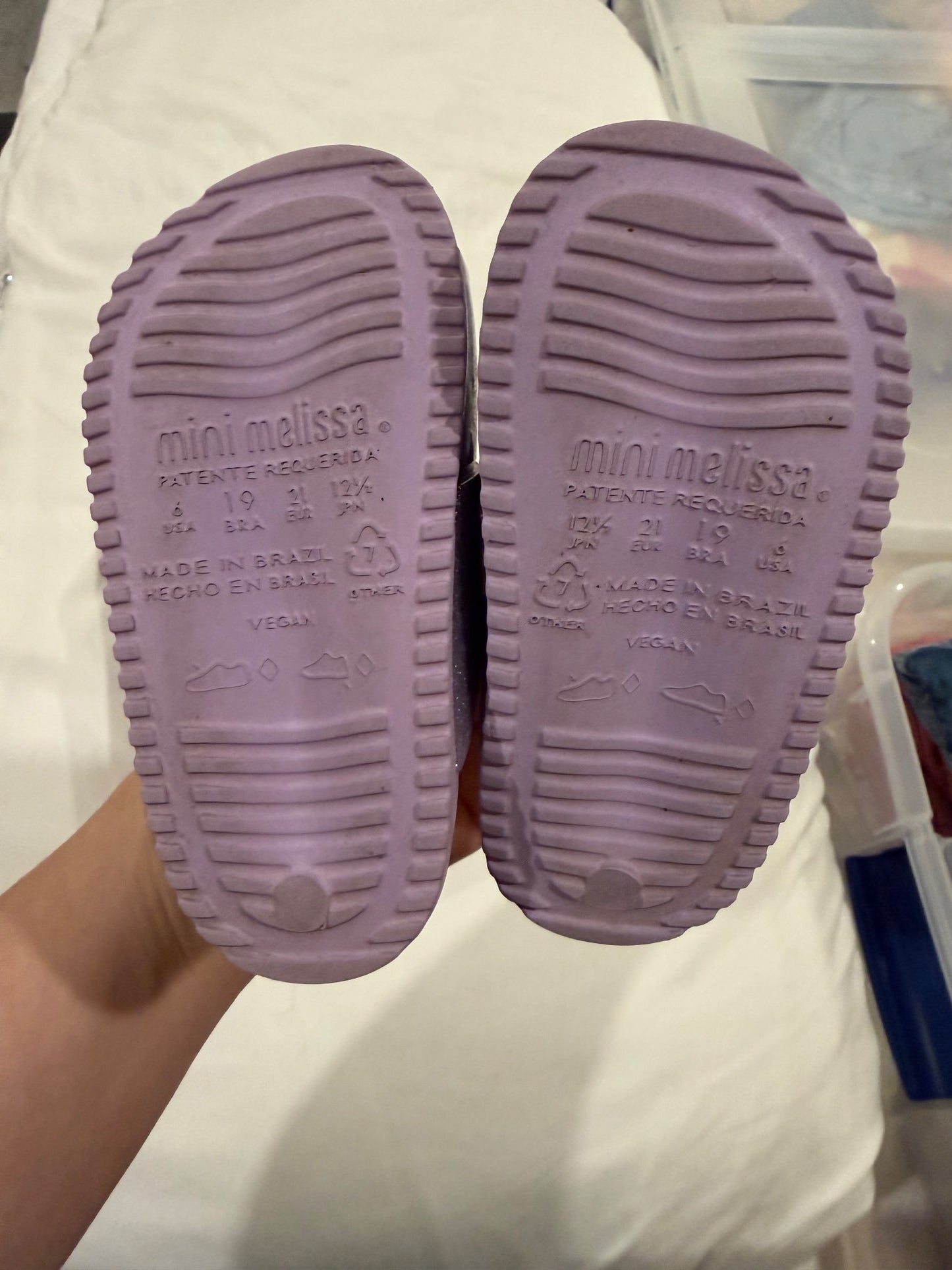 Purple sparkle sandals , Shoes 6 (Walkers:12-24 mth)