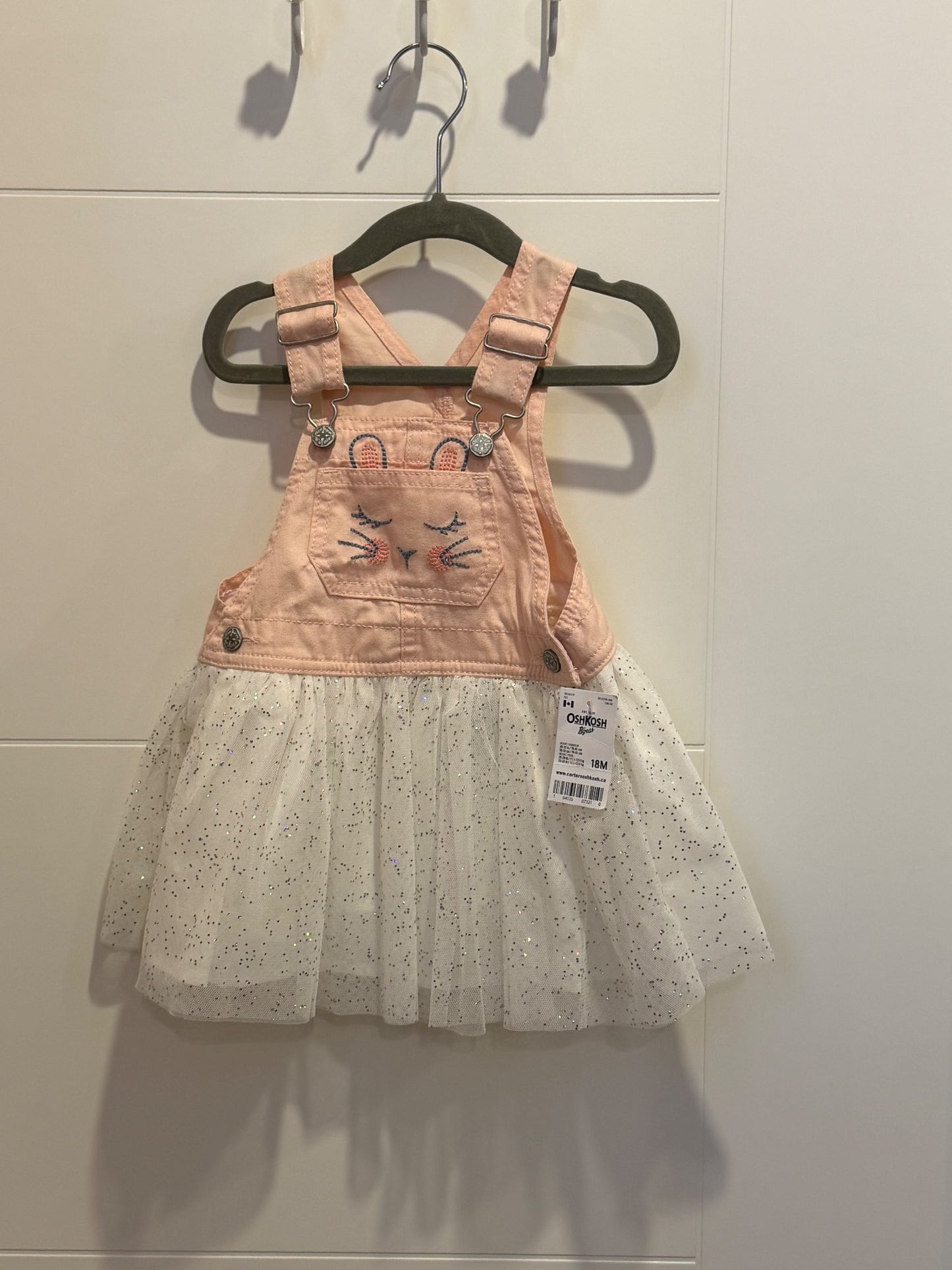 Bunny tutu overalls , Kids 18 Month (12-18M)