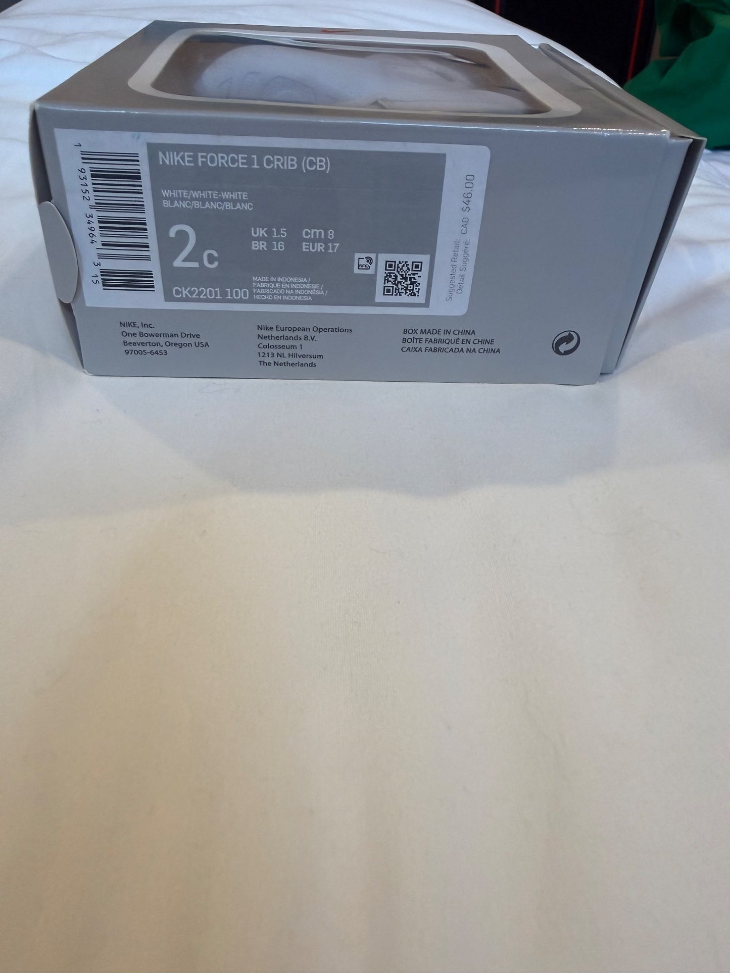 Nike Airforce 1, Shoes 2 (Baby: 0-12 mth)