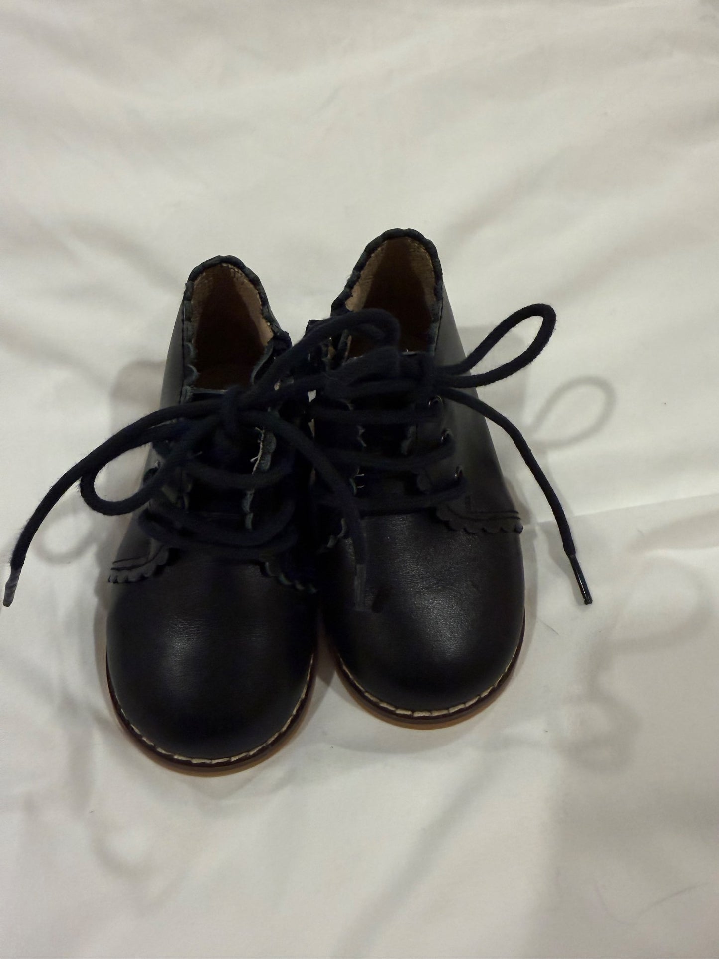 Scallop detail leather boots , Shoes 5 (Walkers:12-24 mth)