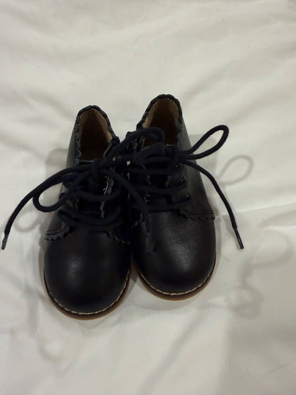 Scallop detail leather boots , Shoes 5 (Walkers:12-24 mth)