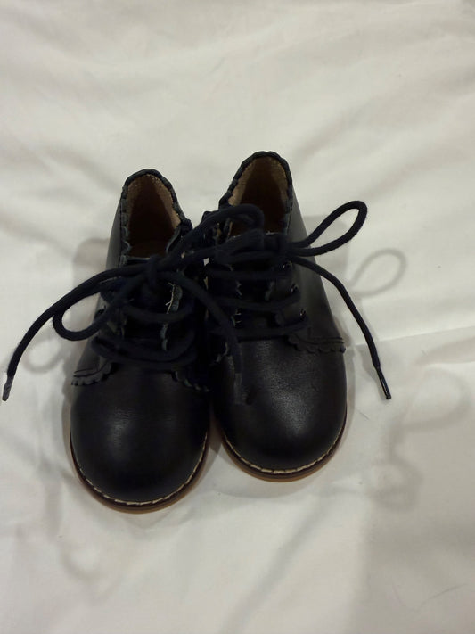 Scallop detail leather boots , Shoes 5 (Walkers:12-24 mth)