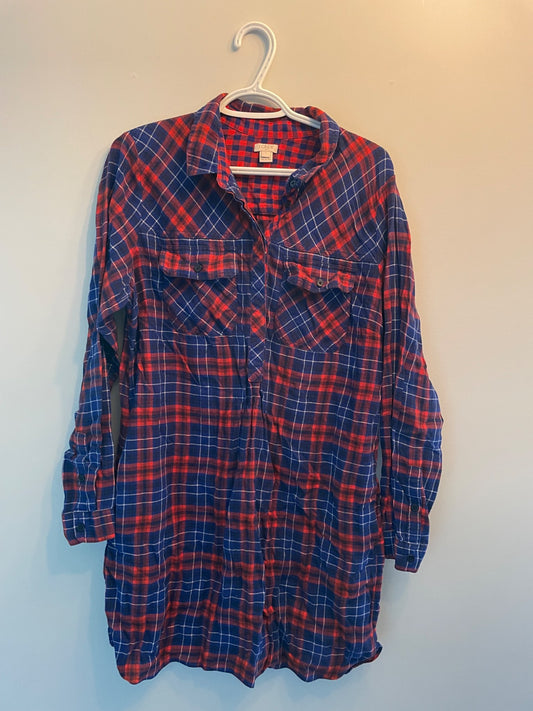 JCrew Maternity Dress Shirt, Maternity L (12-14)