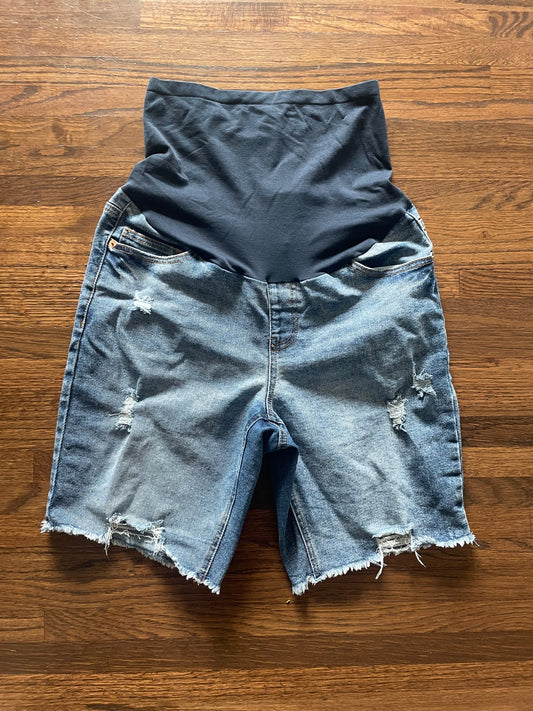 Maternity Jean Shorts (Large), Maternity L (12-14)