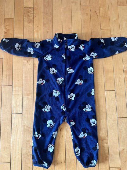 Mickey Fleece Onesies - retails $39.99, Kids 18 Month (12-18M)