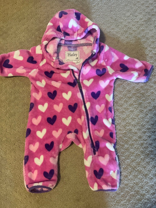 Hatley Fleece Suit. Retails $59, Kids 6 Month (3-6M)