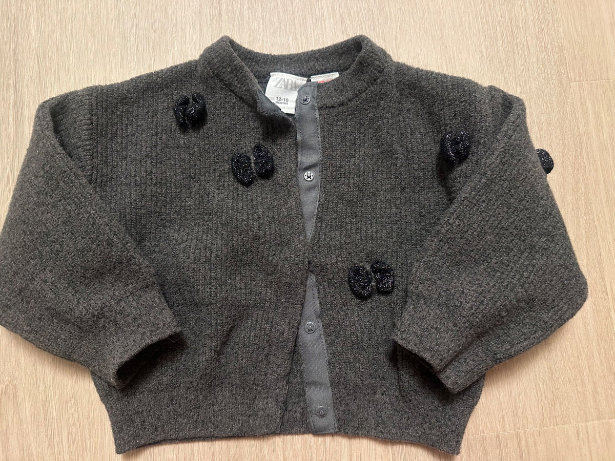 Zara Sweater with Bows - retails $30, Kids 18 Month (12-18M)