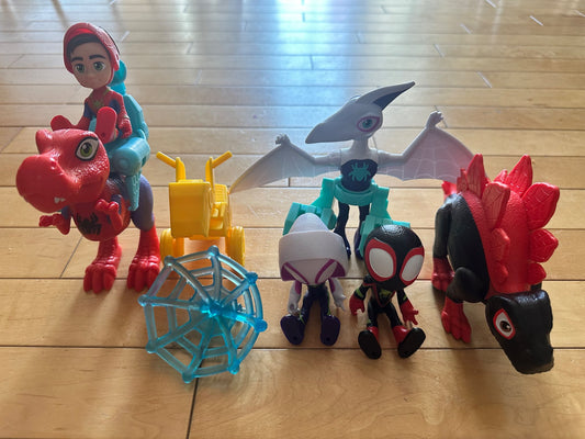 Spidey and Friends Dino Webs Hero set. Retails $40.