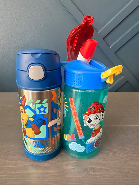 Paw Patrol Water Bottles. Retails $20 each.